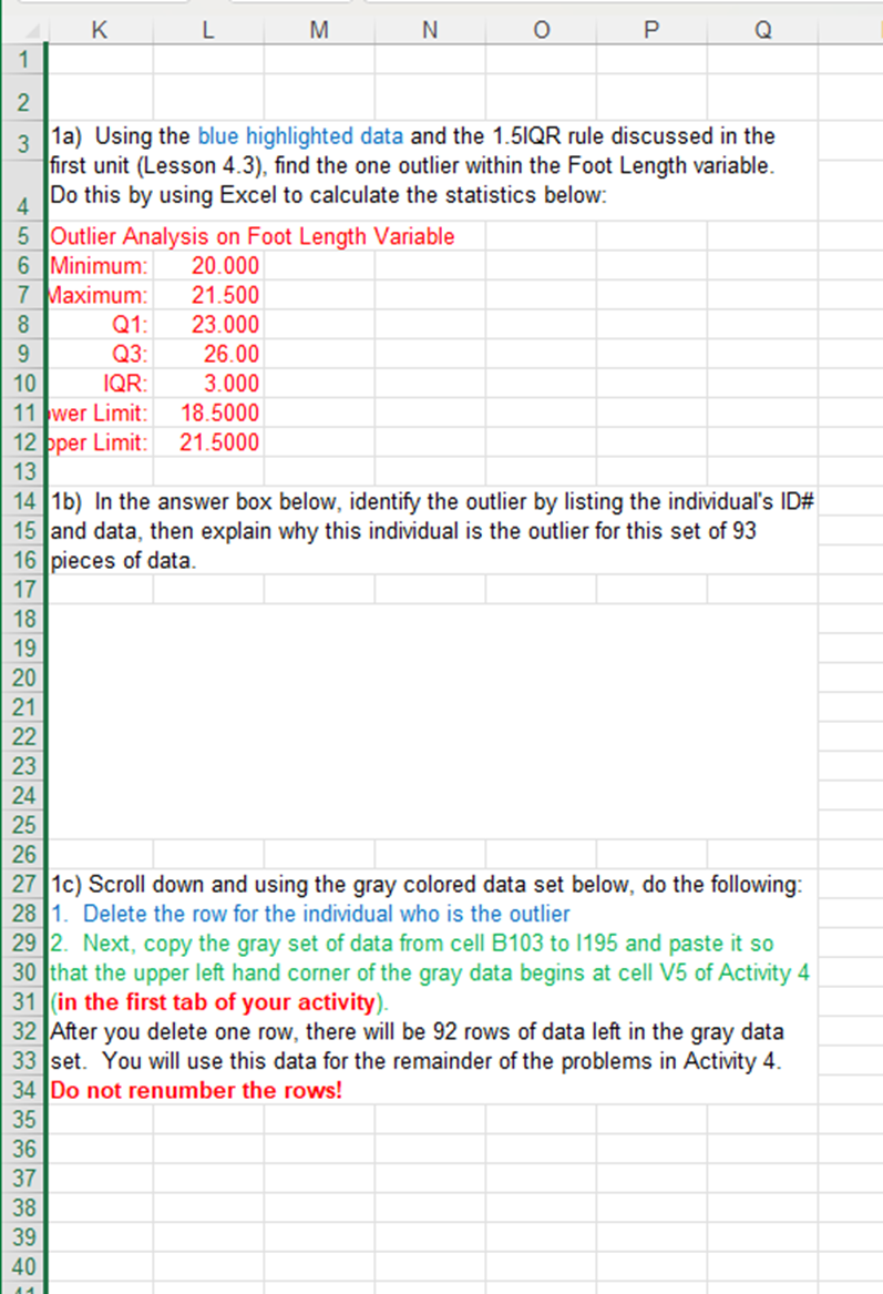 to go to the second tab.) Methods/work to calculate values must be