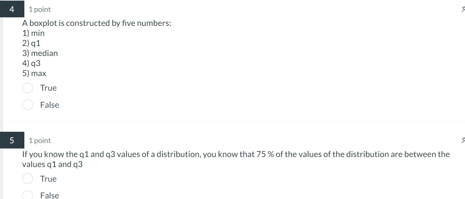 mean and the median for the same numbers may be different True