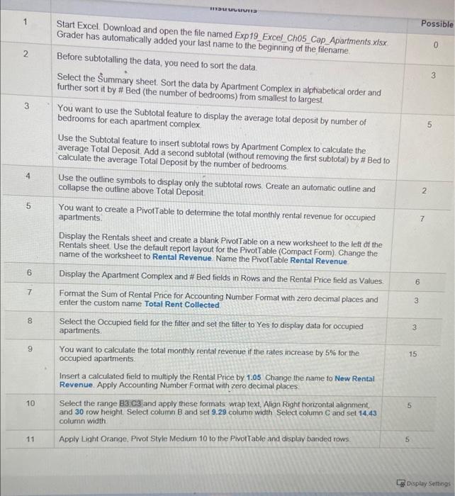  what info you need Select the Summary sheet. Sort the data