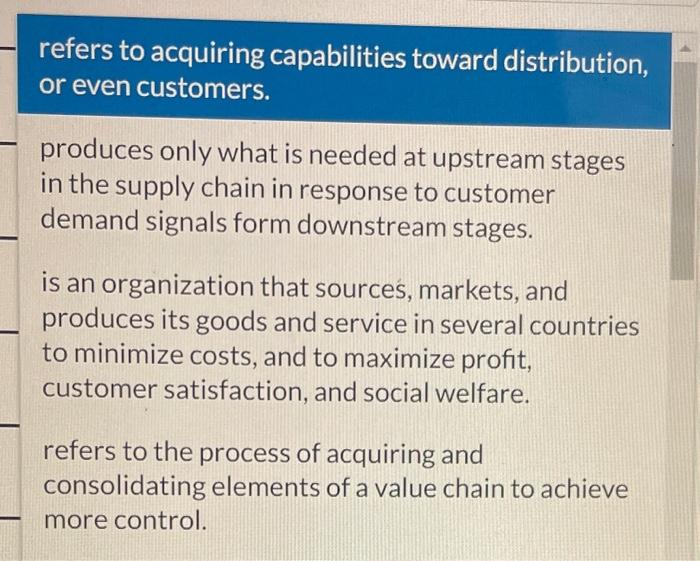 Postponement Operational structure push system pull system refers to acquiring capabilities toward