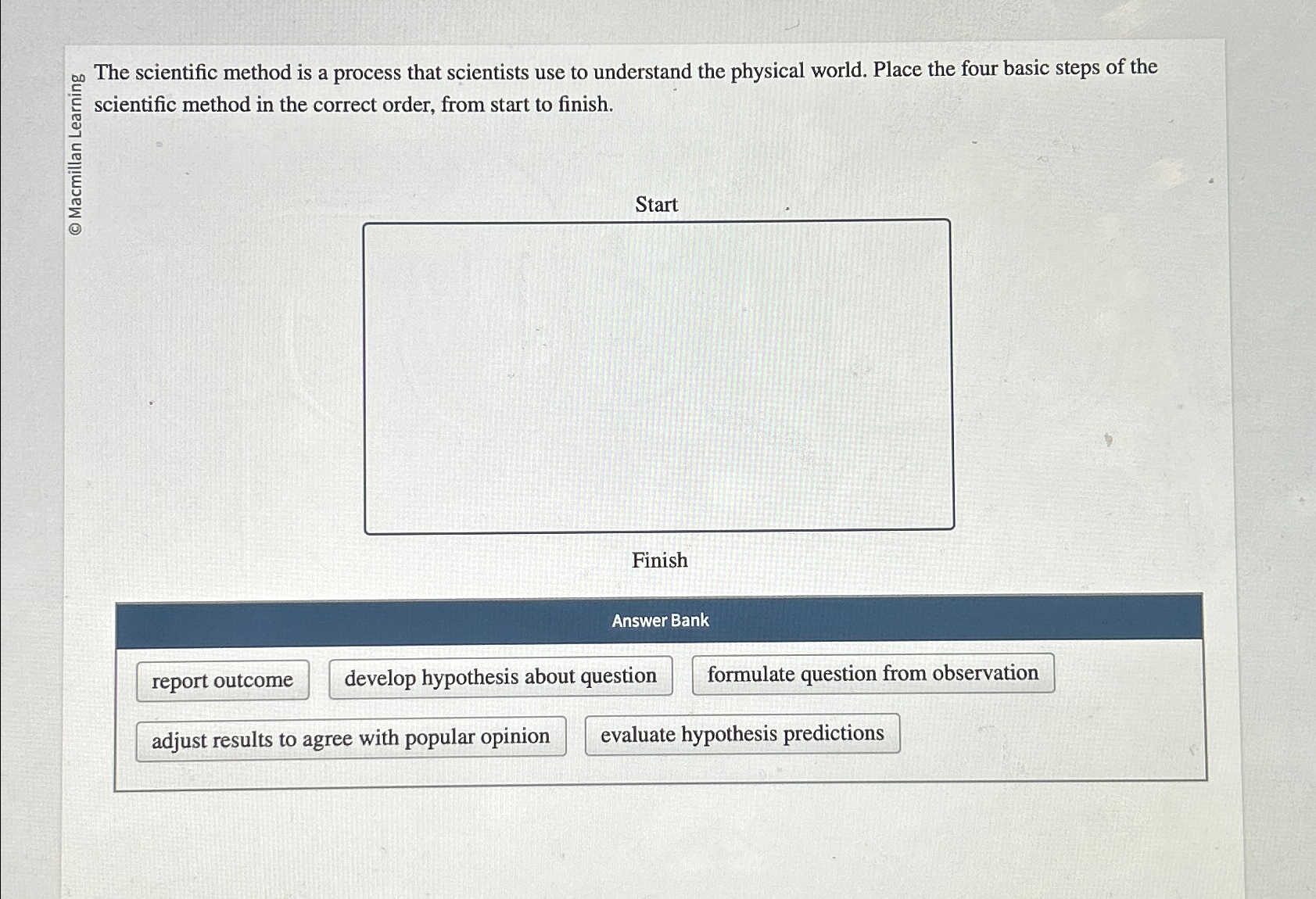  The scientific method is a process that scientists use to understand