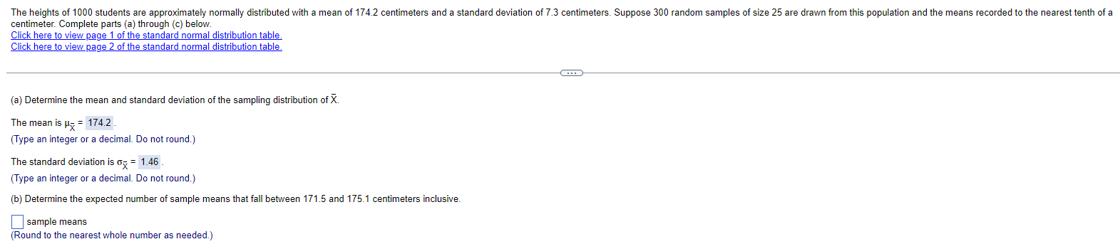 (Page 2) Standard Normal Distribution Table (Page 1) Areas under the Normal