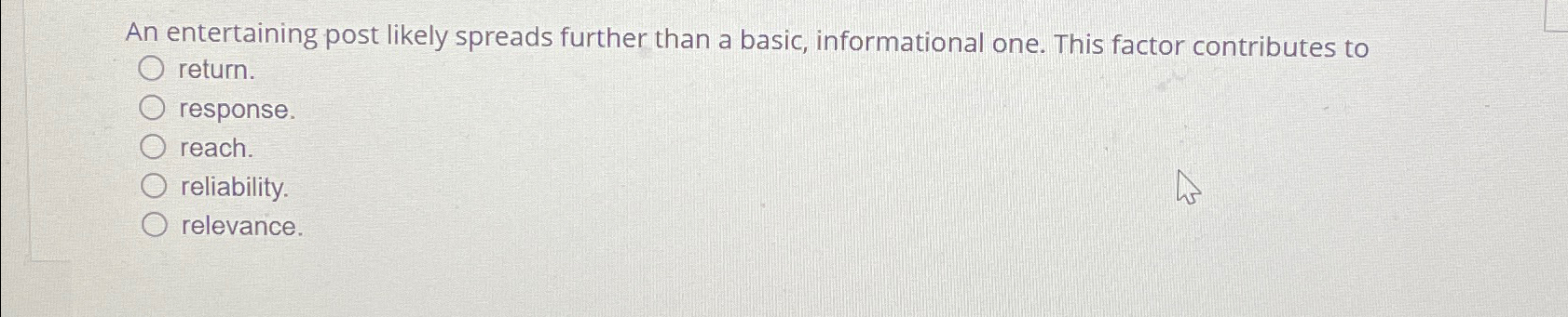  An entertaining post likely spreads further than a basic, informational one.