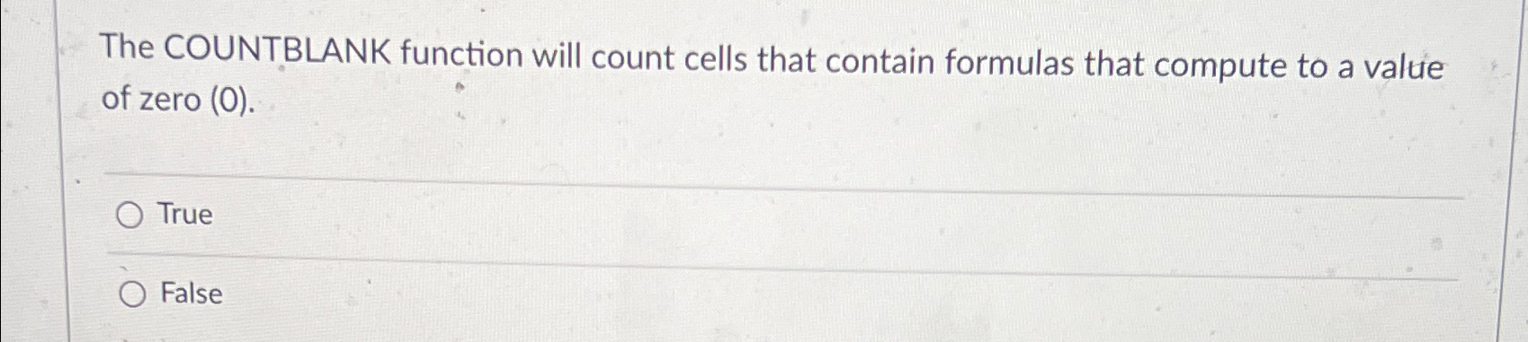  The COUNTBLANK function will count cells that contain formulas that compute