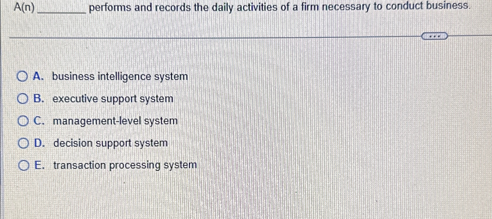  A(n) performs and records the daily activities of a firm necessary