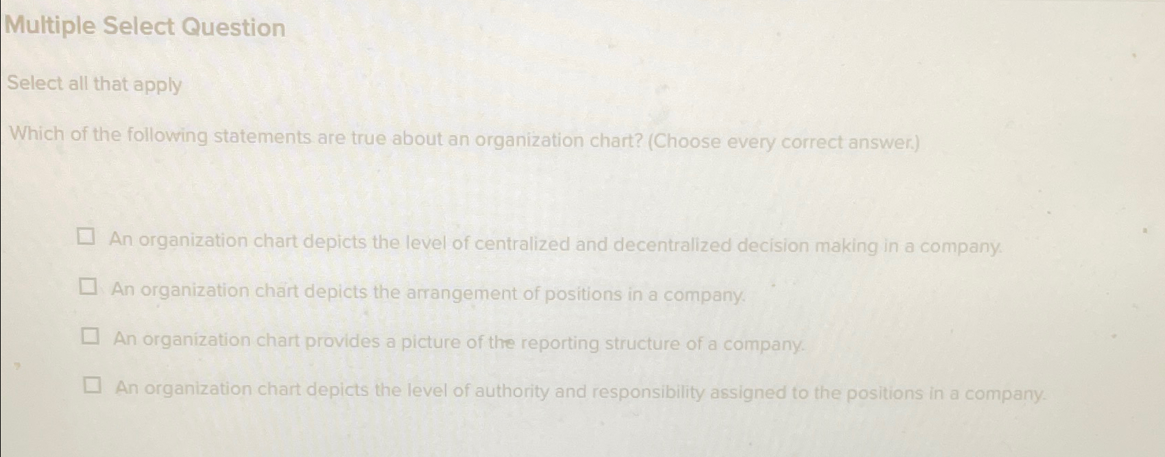  Multiple Select Question Select all that apply Which of the following