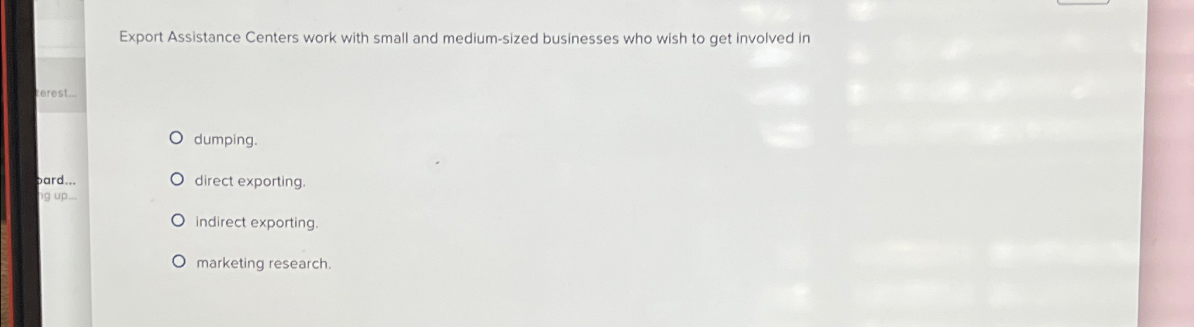  Export Assistance Centers work with small and medium-sized businesses who wish