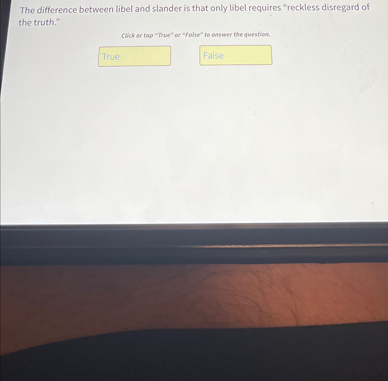  The difference between libel and slander is that only libel requires