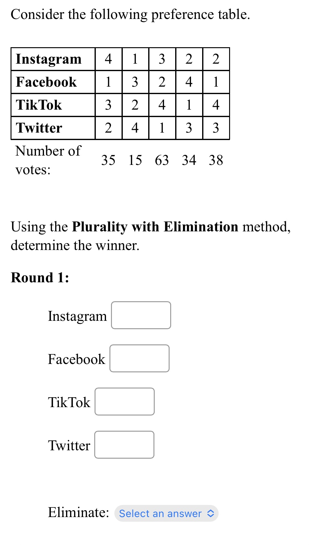 Please help me find the correct answer for this problem Consider the