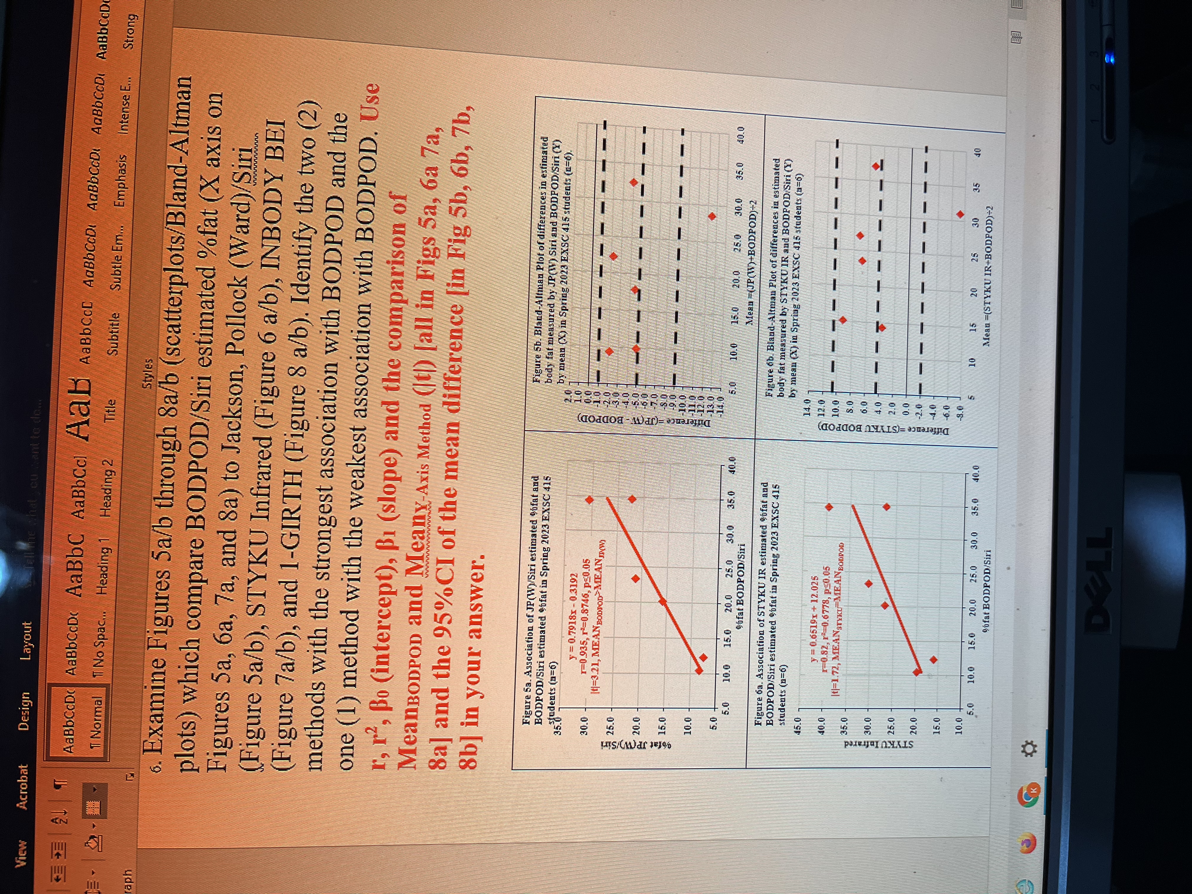 graphs and all of the data given, and in red that I
