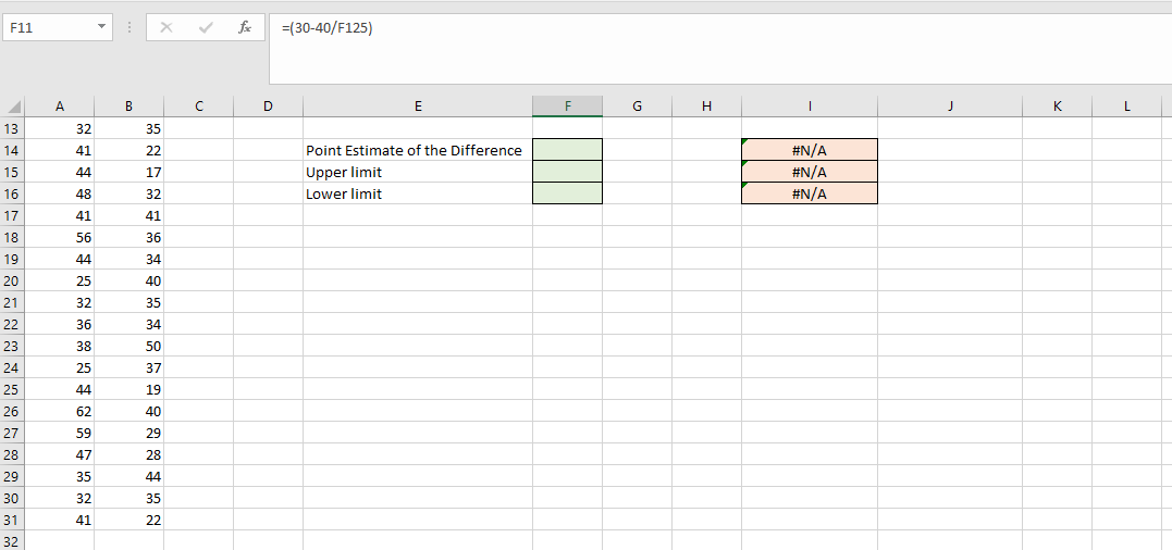 Given 6 Degrees of Freedom #N/A 7 Test Statistic #N/A Hint: we