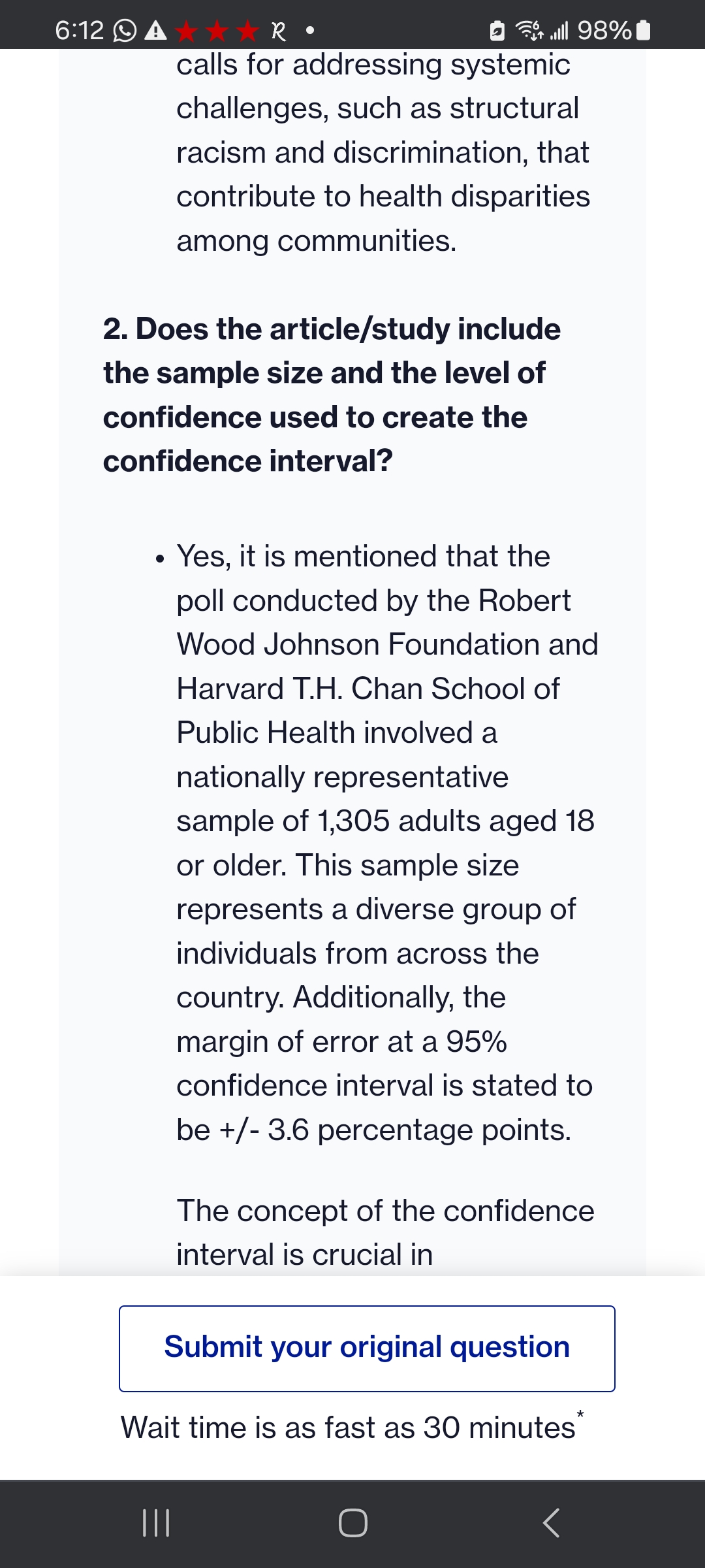 T.H. Chan School of Public Health conducted a poll during the Covid-19