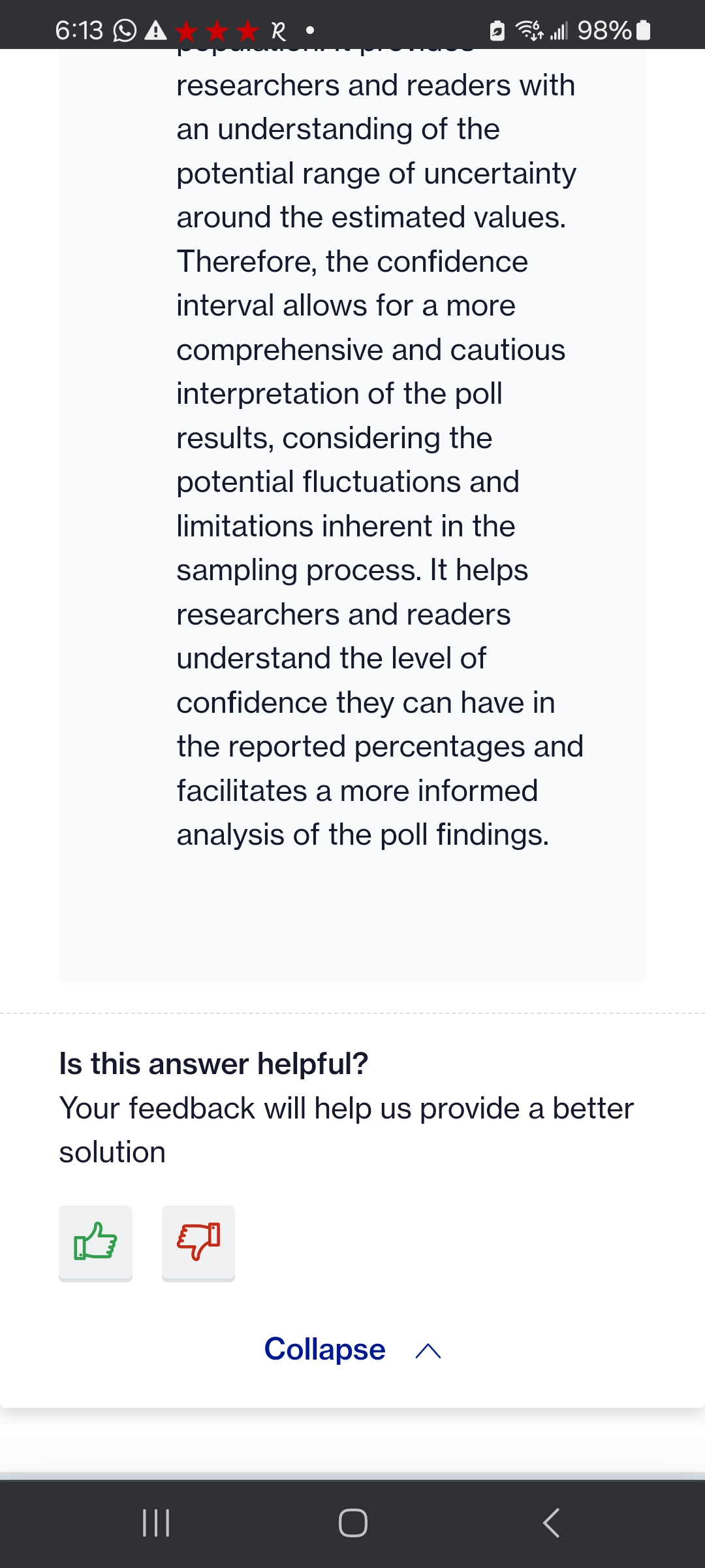 poll involved a sample of 1,305 adults and had a margin of