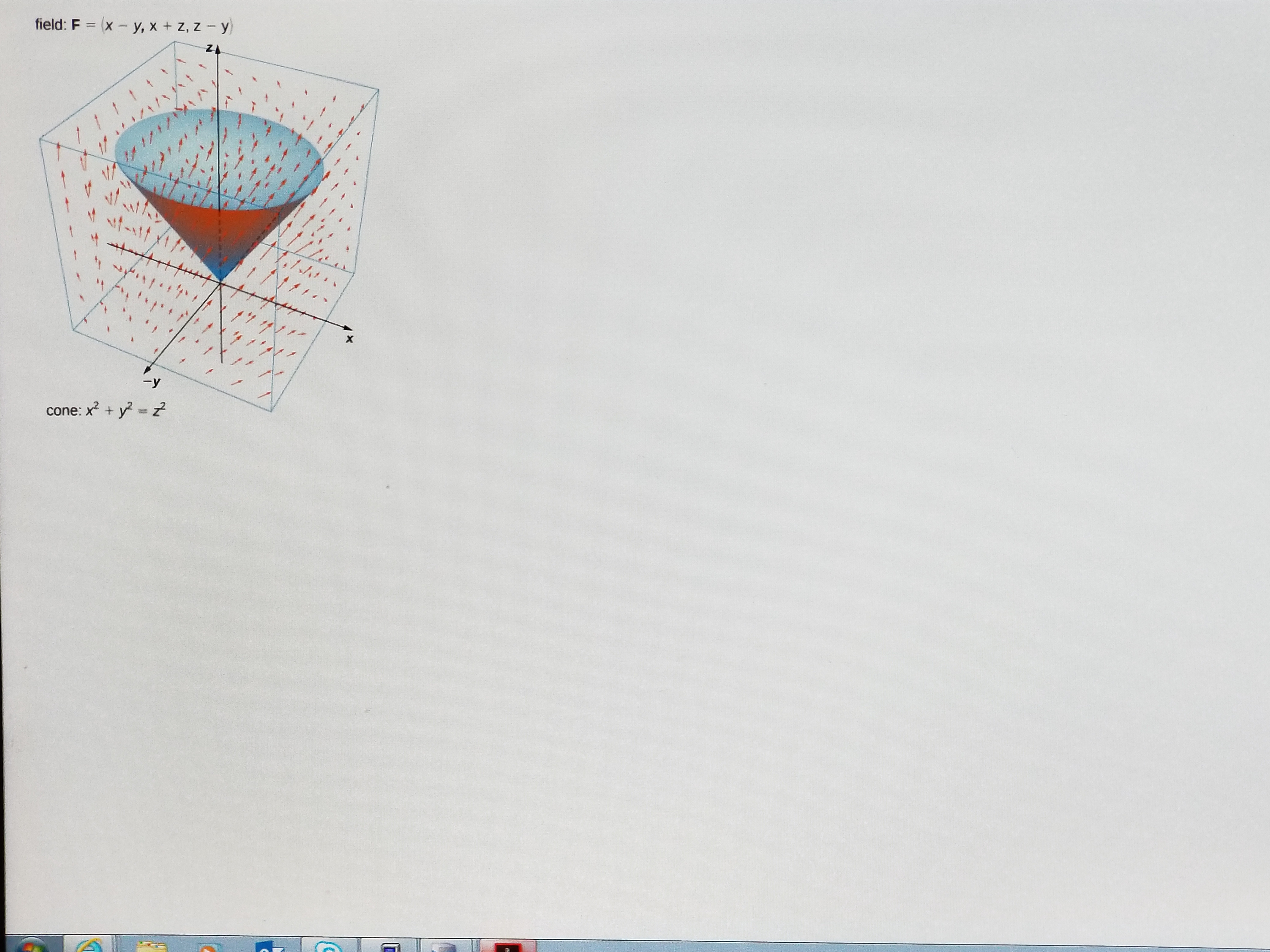 y, x + z, z - y) and surface S that consists