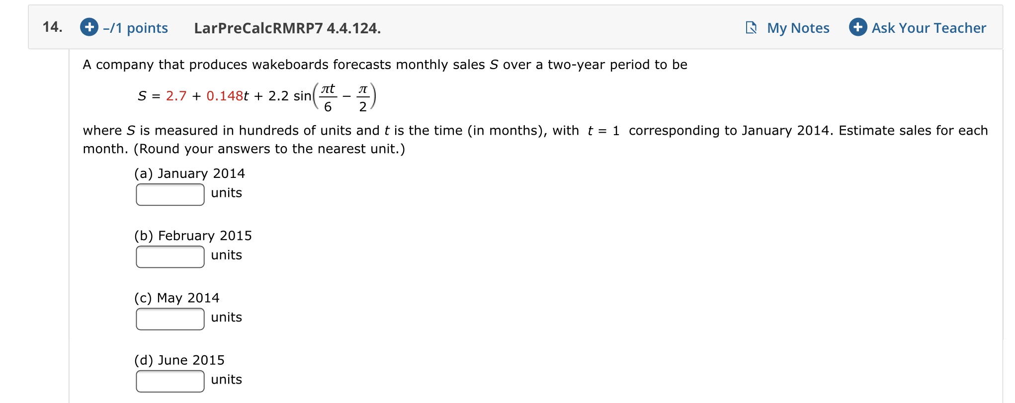 sure the calculator is set in the correct angle mode.) c0t(_ )