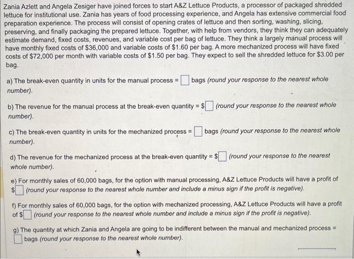  please complete a b and c for a thumbs up Zania