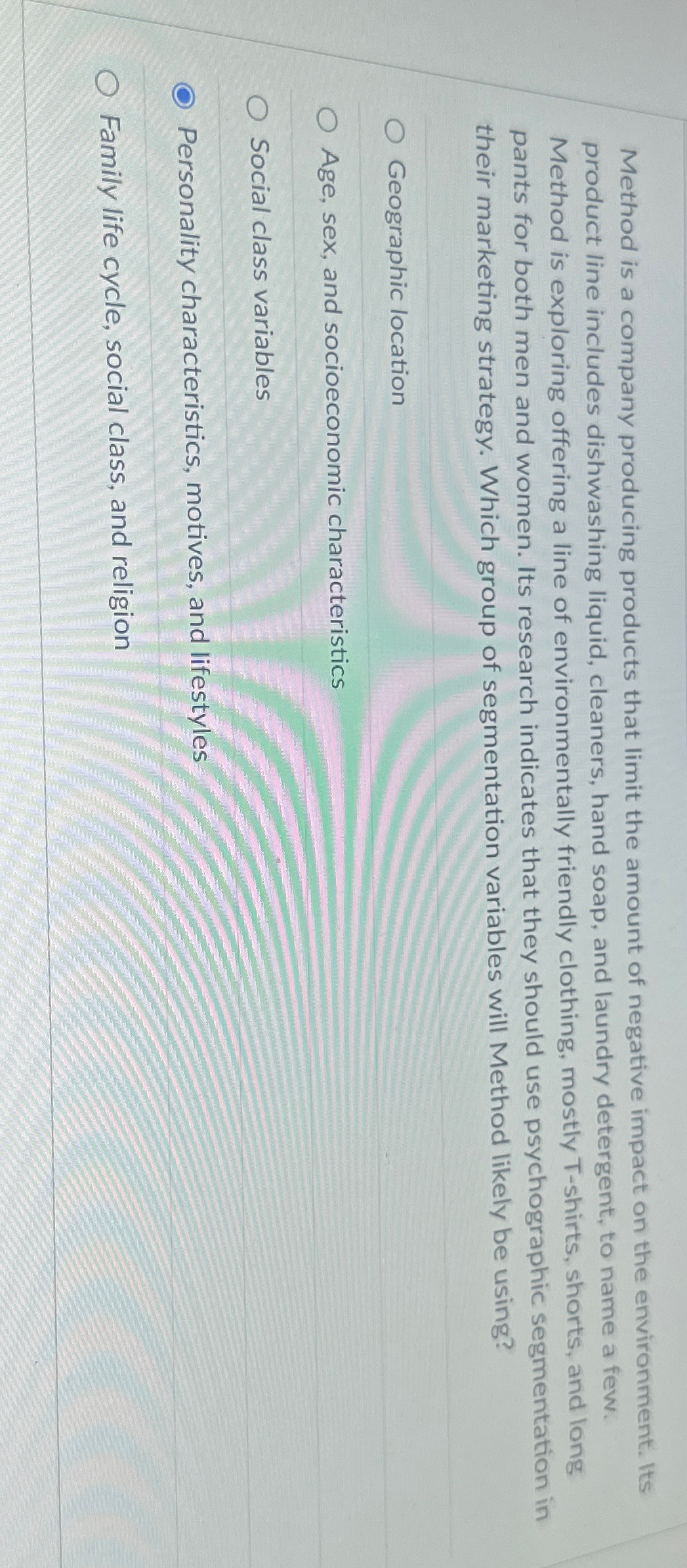  Method is a company producing products that limit the amount of