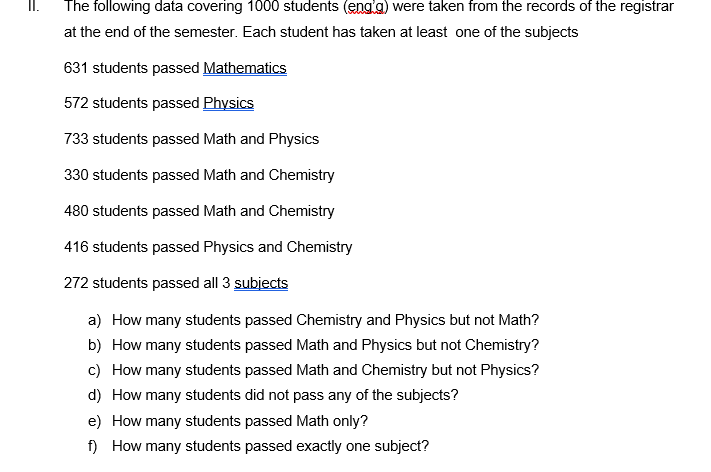references samplereference on comment section \fThe following data covering lDDD students (M)