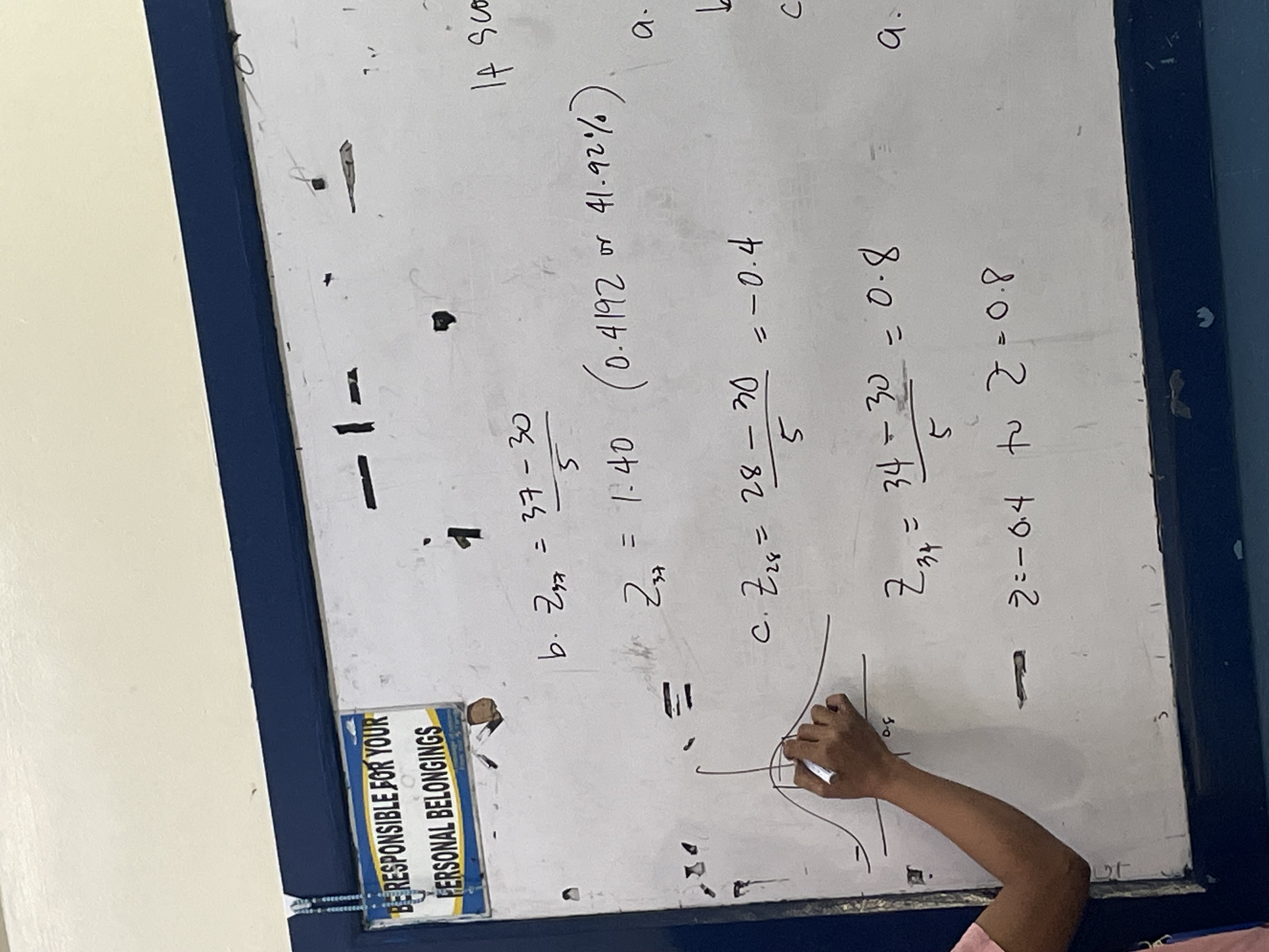 Find the corresponding standard Score of a. 68 a. 2= 48-45 6.