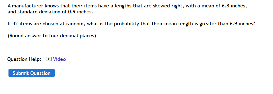 is the standard deviation of the distribution of sample means? (Report answer