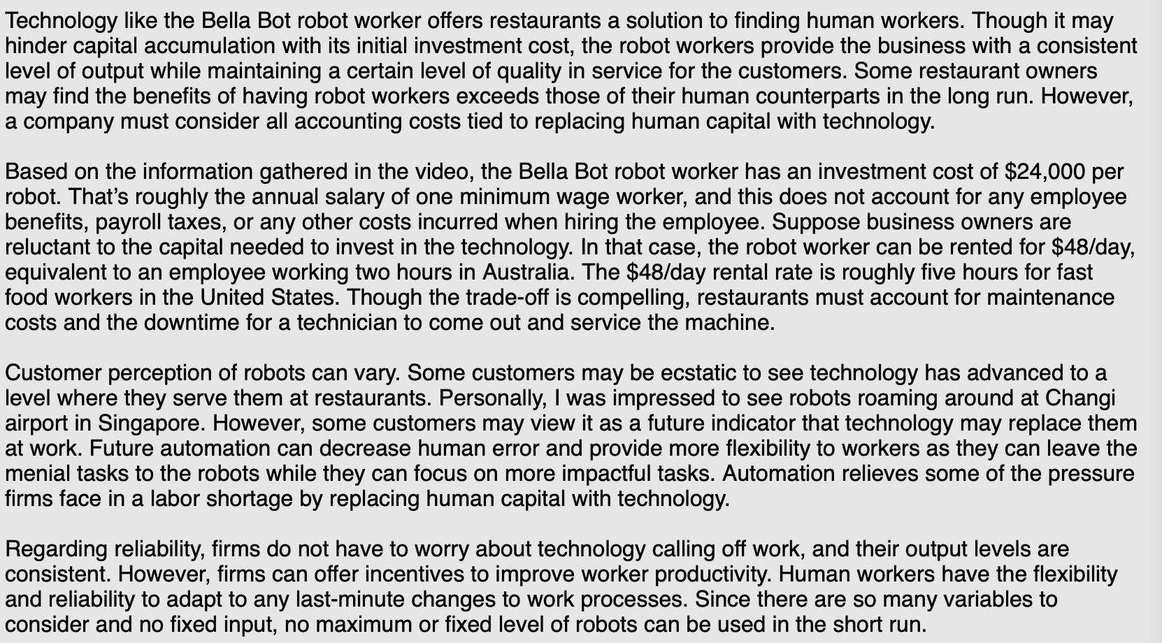 Please read the attached post, and respond to it by providing additional