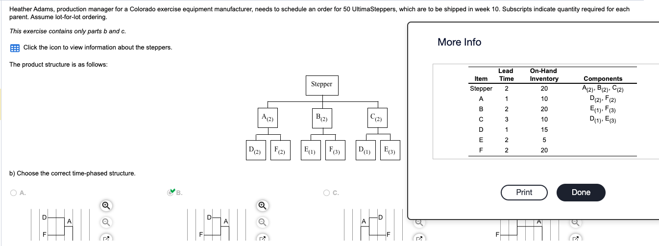 Please fill out chart in part C. correctly Click the icon