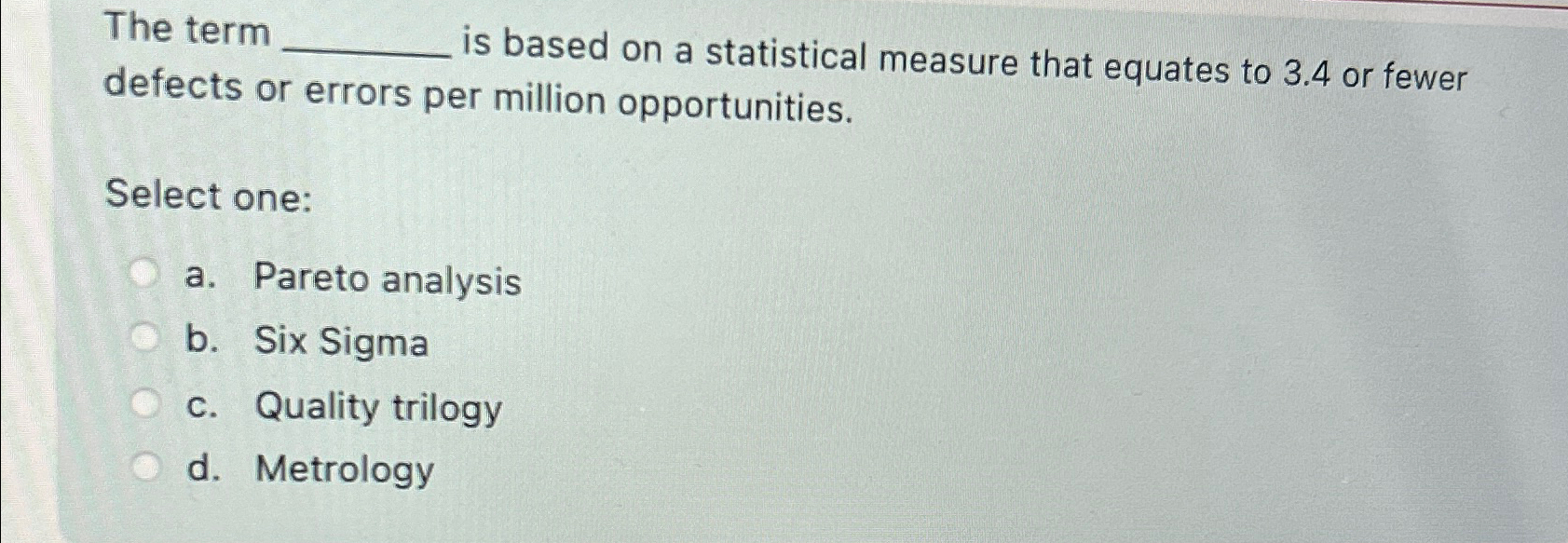  The term q, is based on a statistical measure that equates