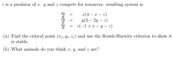 plz solve this problem which is mathematics models (Part 2: Populations Dynamics)?