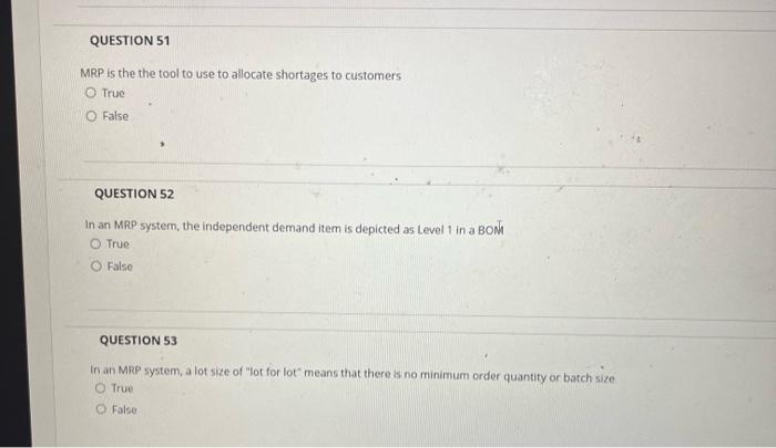  please answer all MRP is the the tool to use to