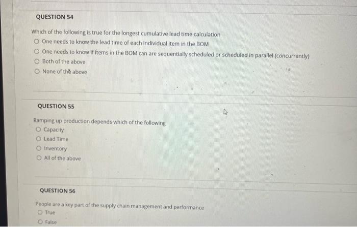 allocate shortages to customers True False QUESTION 52 In an MRP system,