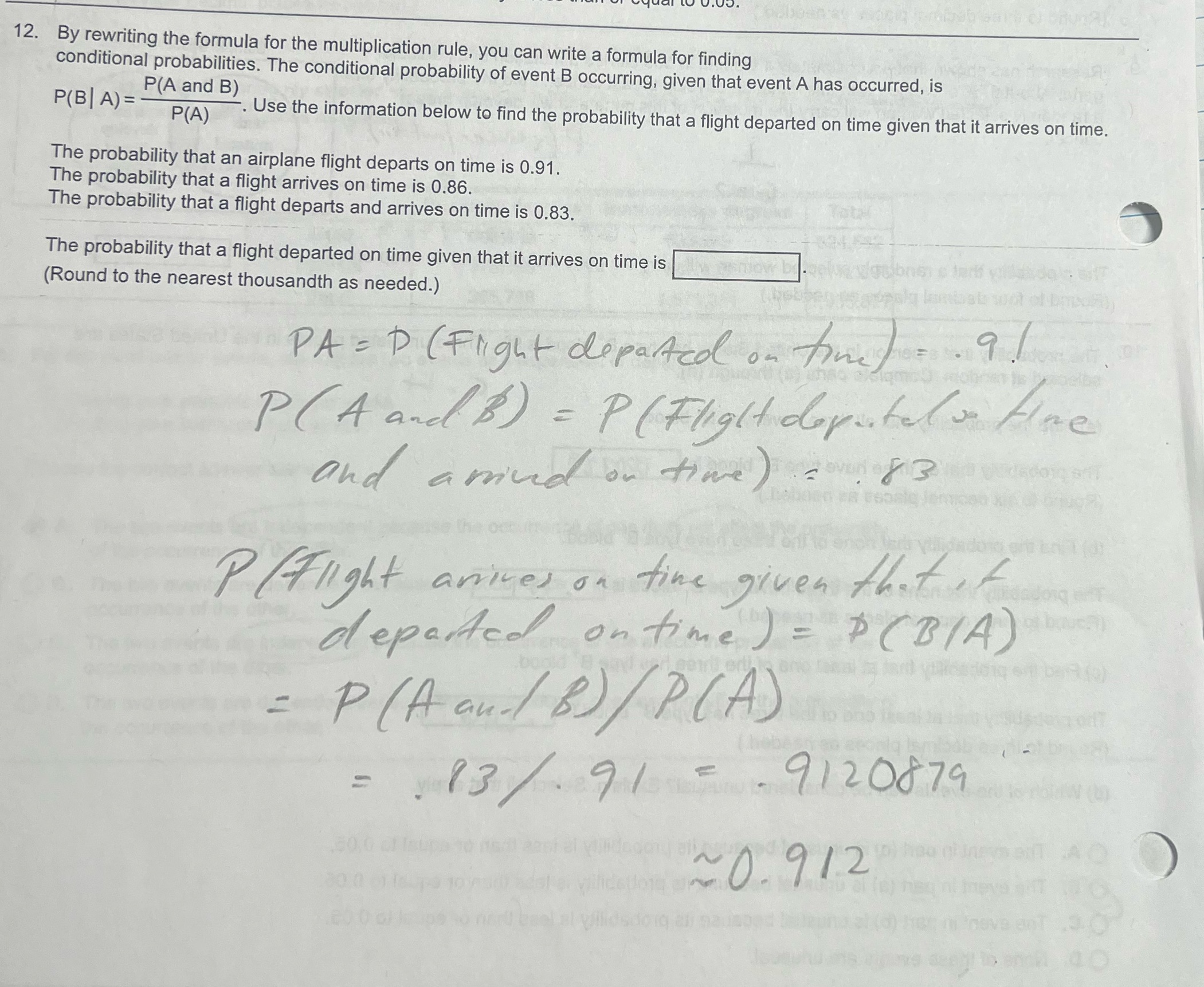 What did I do wrong?? 12. By rewriting the formula for the