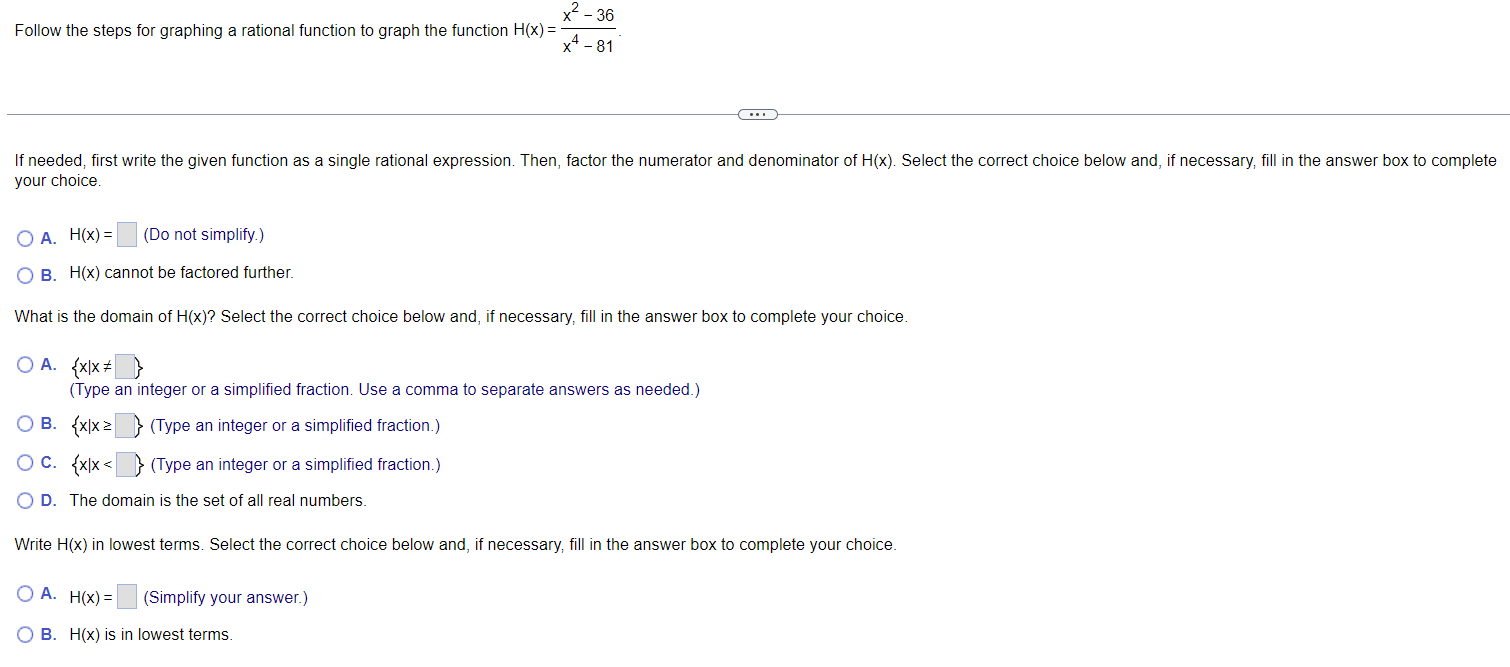 Please help solve. 2-36 4 Follow the steps for graphing a rational
