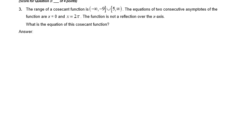 full period L of the function. Answer: 2 T 2. Graph the