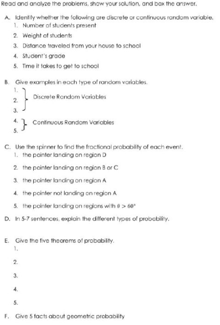  Read and analyze the problems, show your solution, and box the