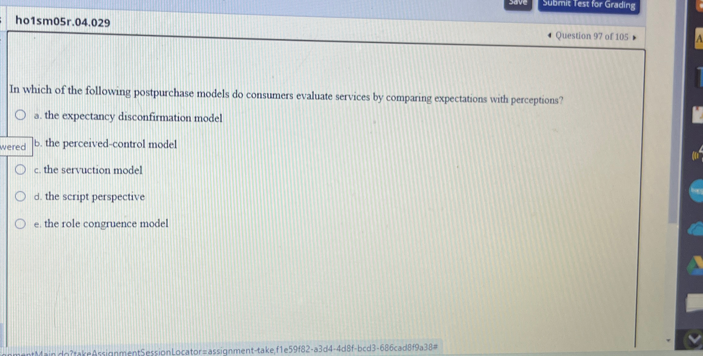  ho1sm05r.04.029 4 Question 97 of 105. In which of the following