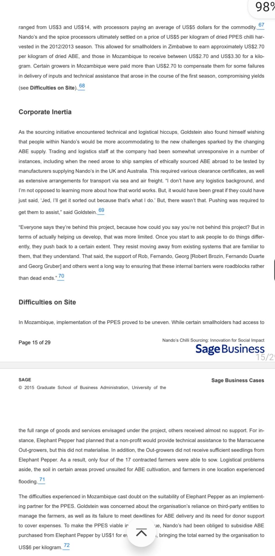 marked the successful implementation of a proje for ethical sourcing of African