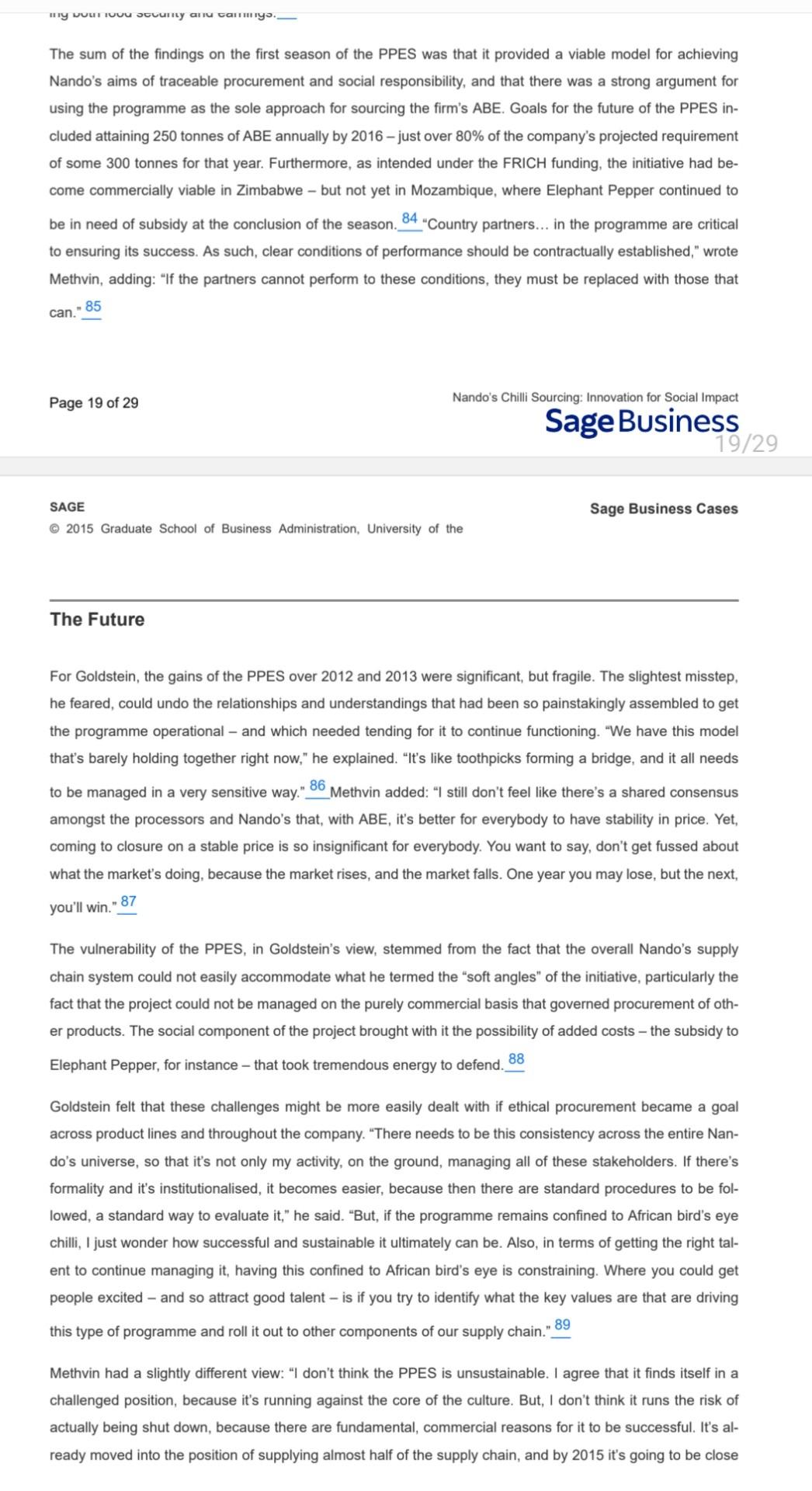 of ABE from traceable sources, while proving the lives of participating small-scale