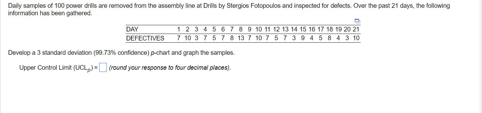 1. Upper Control Limit: 2. Lower Control Limit: 3. Has the process