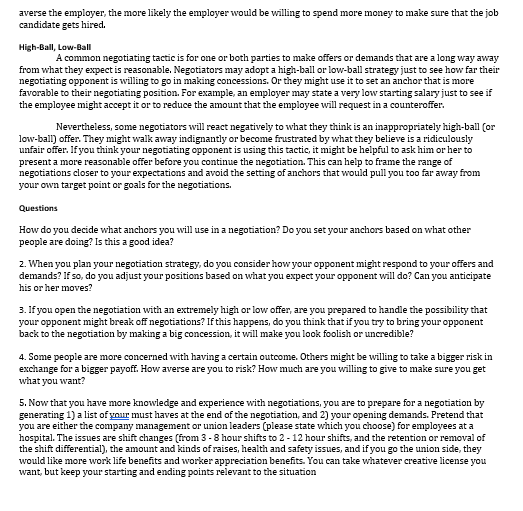 example in the material provided Download material provided. Then answer all the