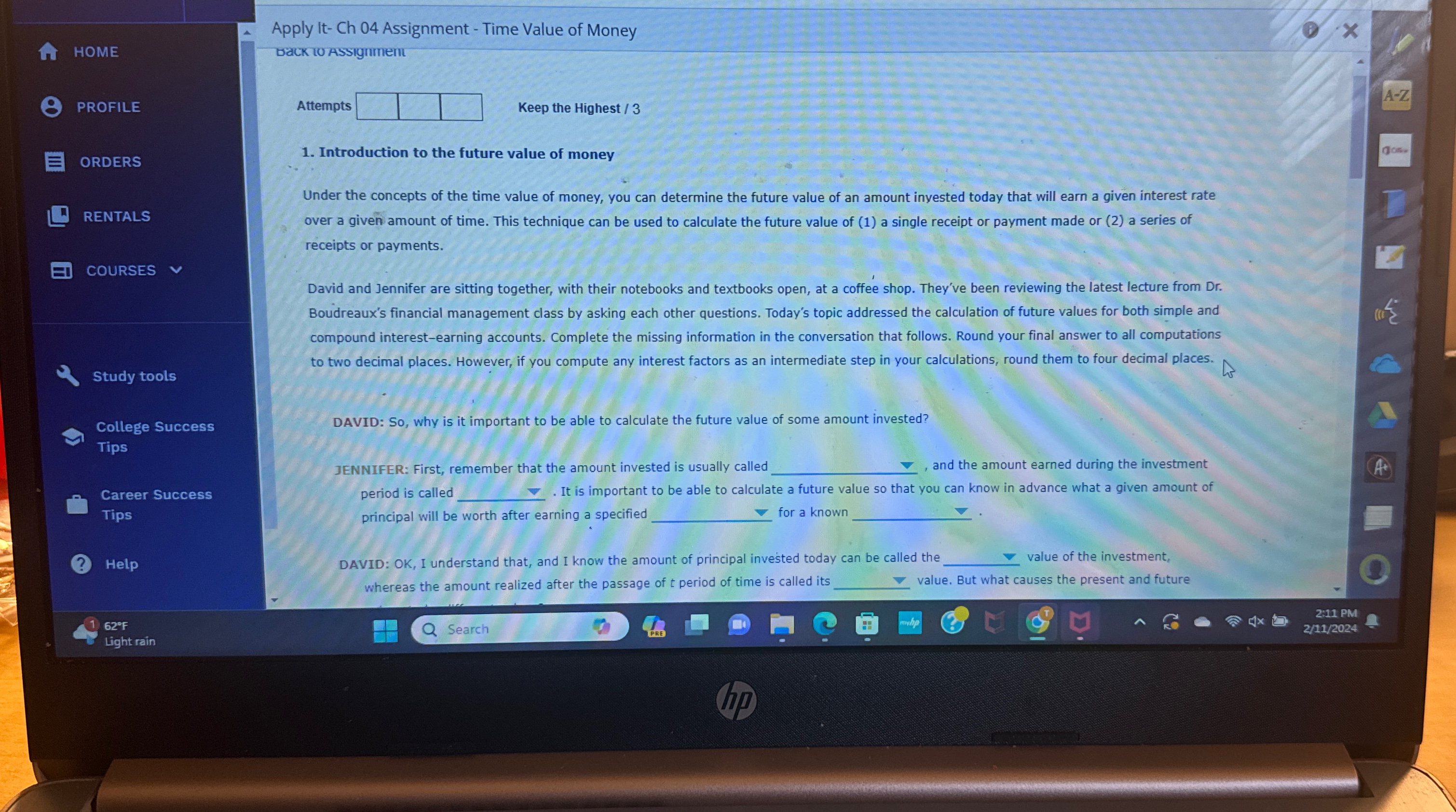  Apply It- Ch 04 Assignment - Time Value of Money HOME