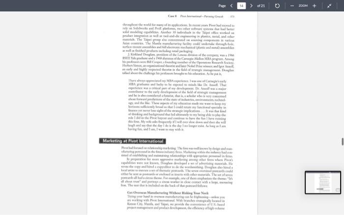i.e., the security device and systems manufacturers? 3. Discuss the firms approach