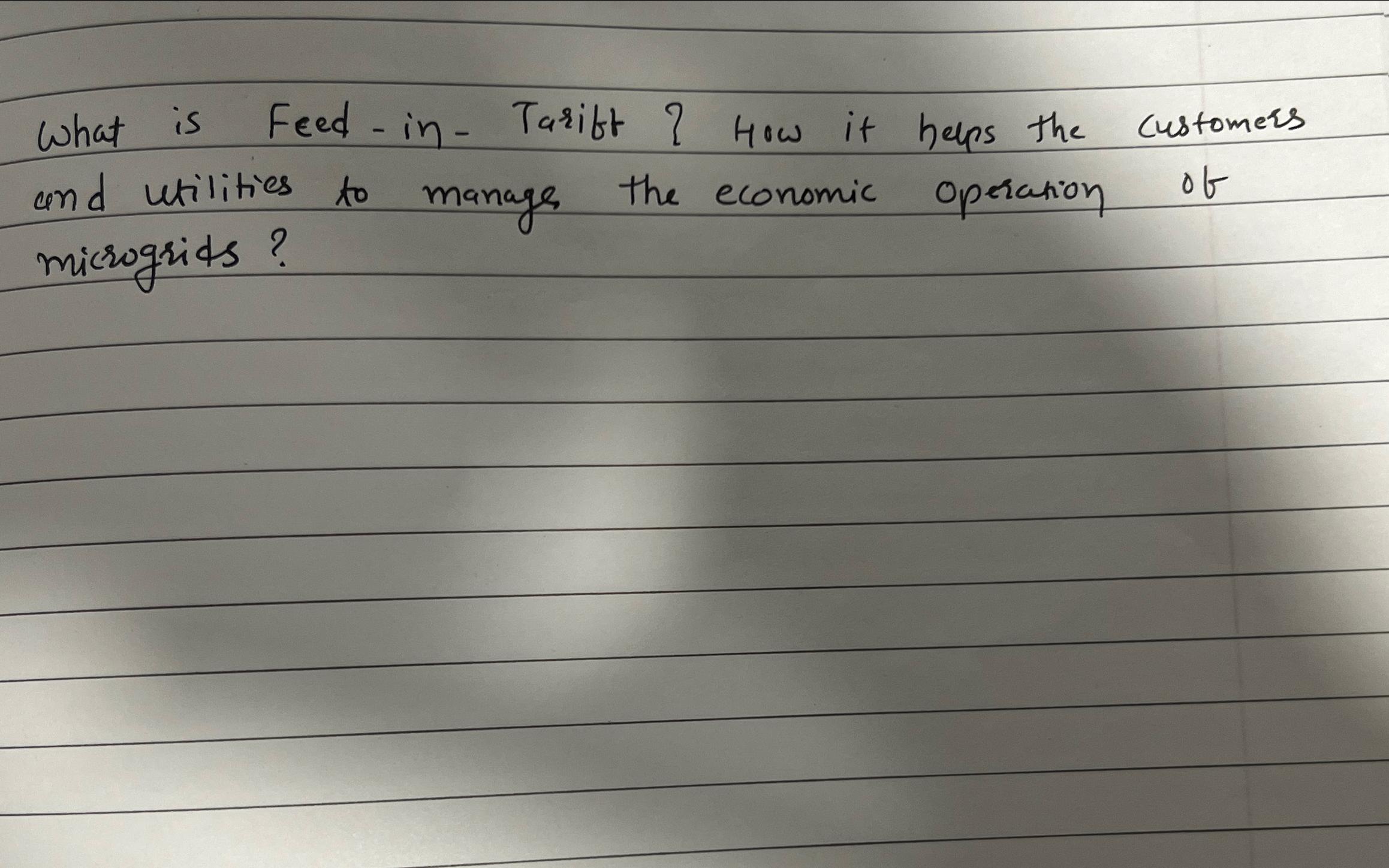  What is Feed-in-Tarift ? How it helps the customers and utilities