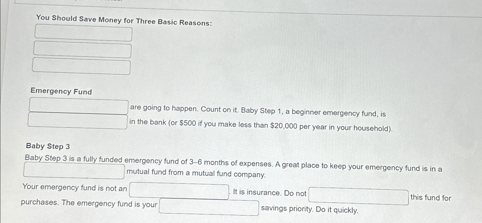  You Should Save Money for Three Basic Reasons: Emergency Fund are