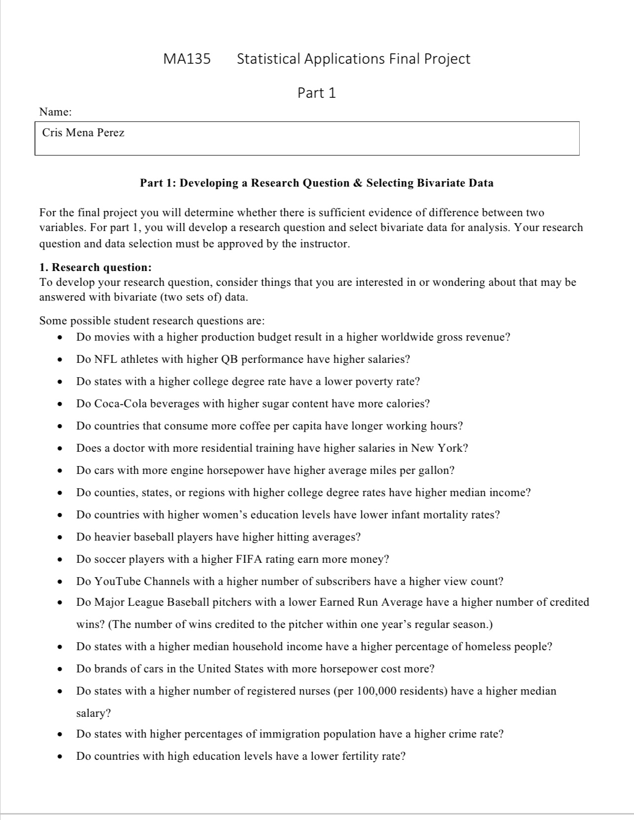 you to delete some values because it was missing? Was your data