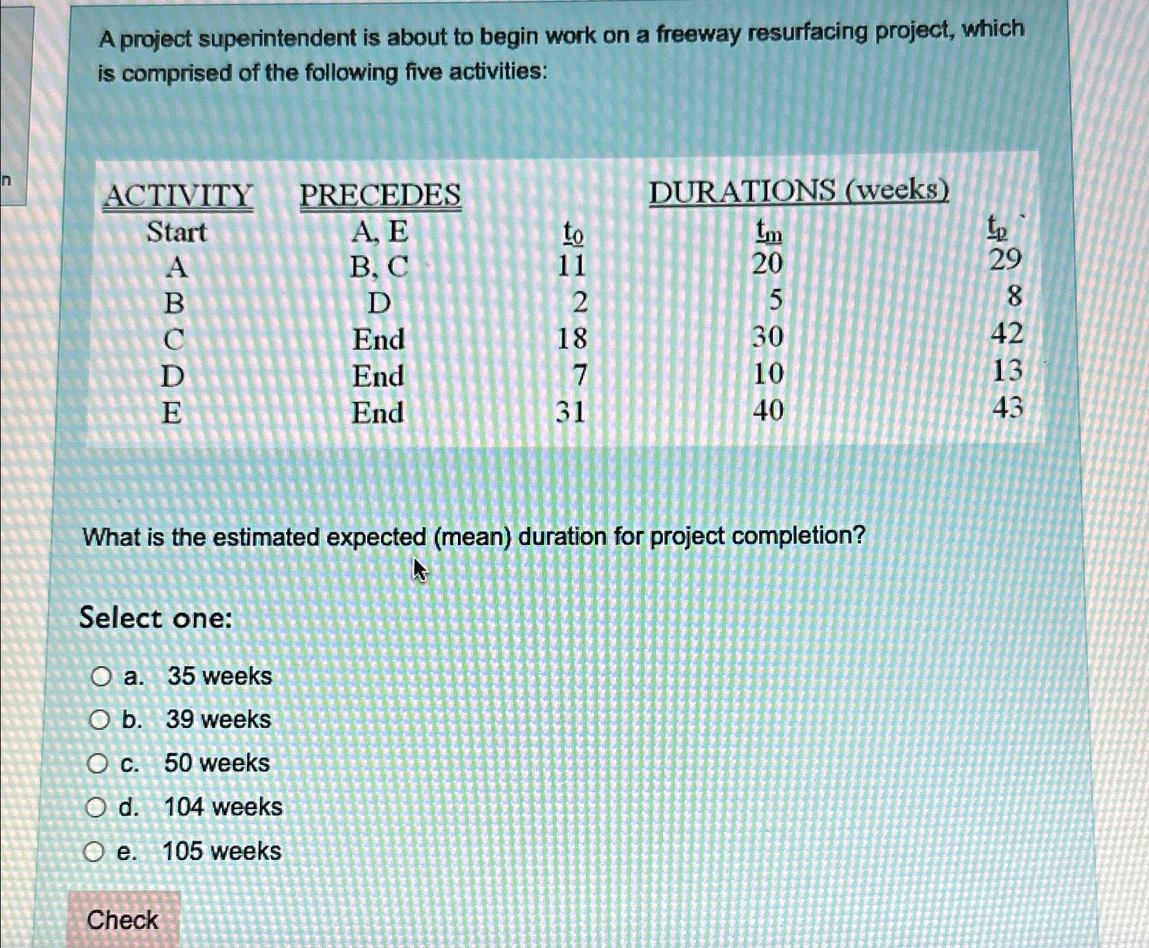  A project superintendent is about to begin work on a freeway