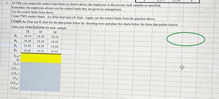 an Xbar chart and B chart There are 11 samples with z=