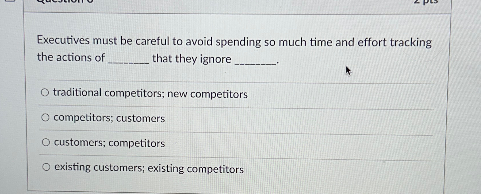  Executives must be careful to avoid spending so much time and