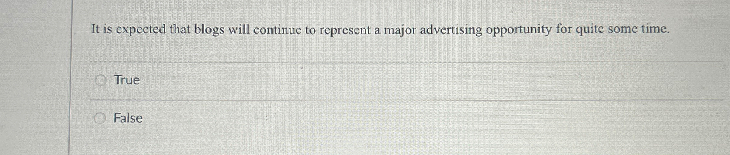  It is expected that blogs will continue to represent a major