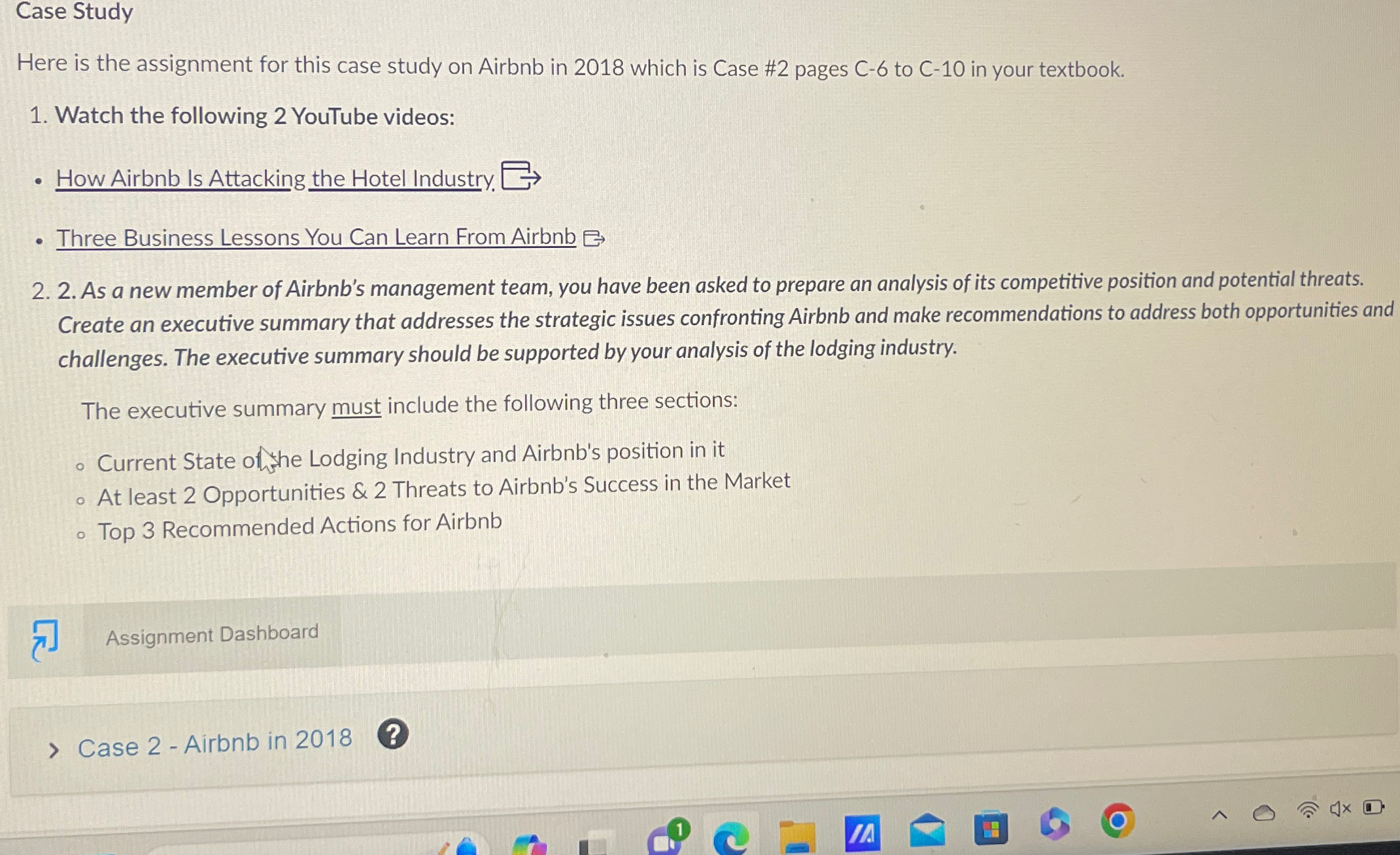  Case Study Here is the assignment for this case study on