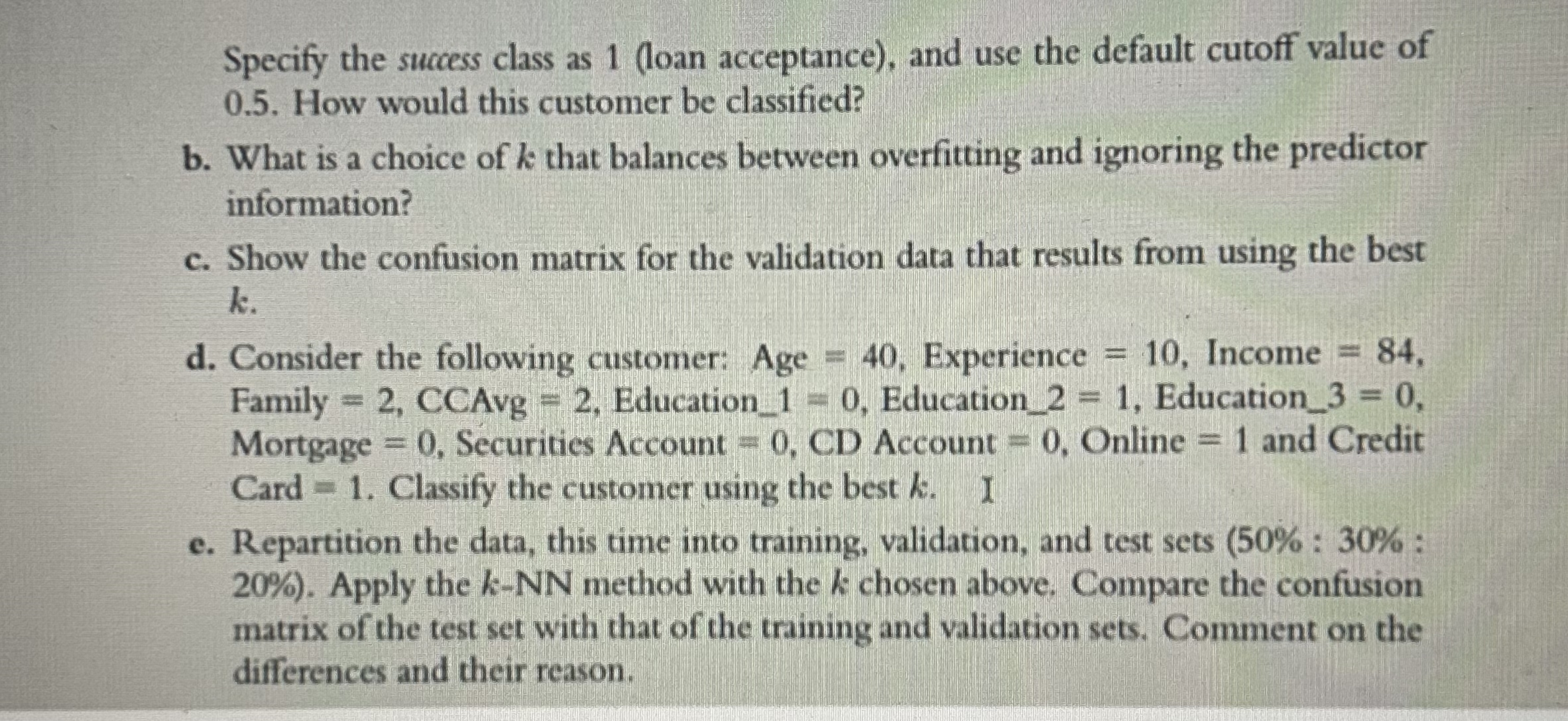  Use python code to solve 7.2 Specify the success class as